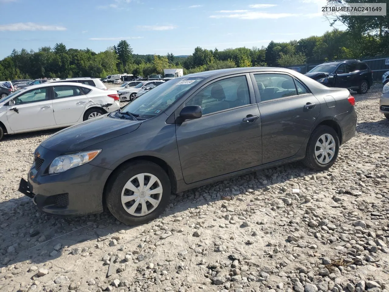 2010 Toyota Corolla Base VIN: 2T1BU4EE7AC241649 Lot: 69374134