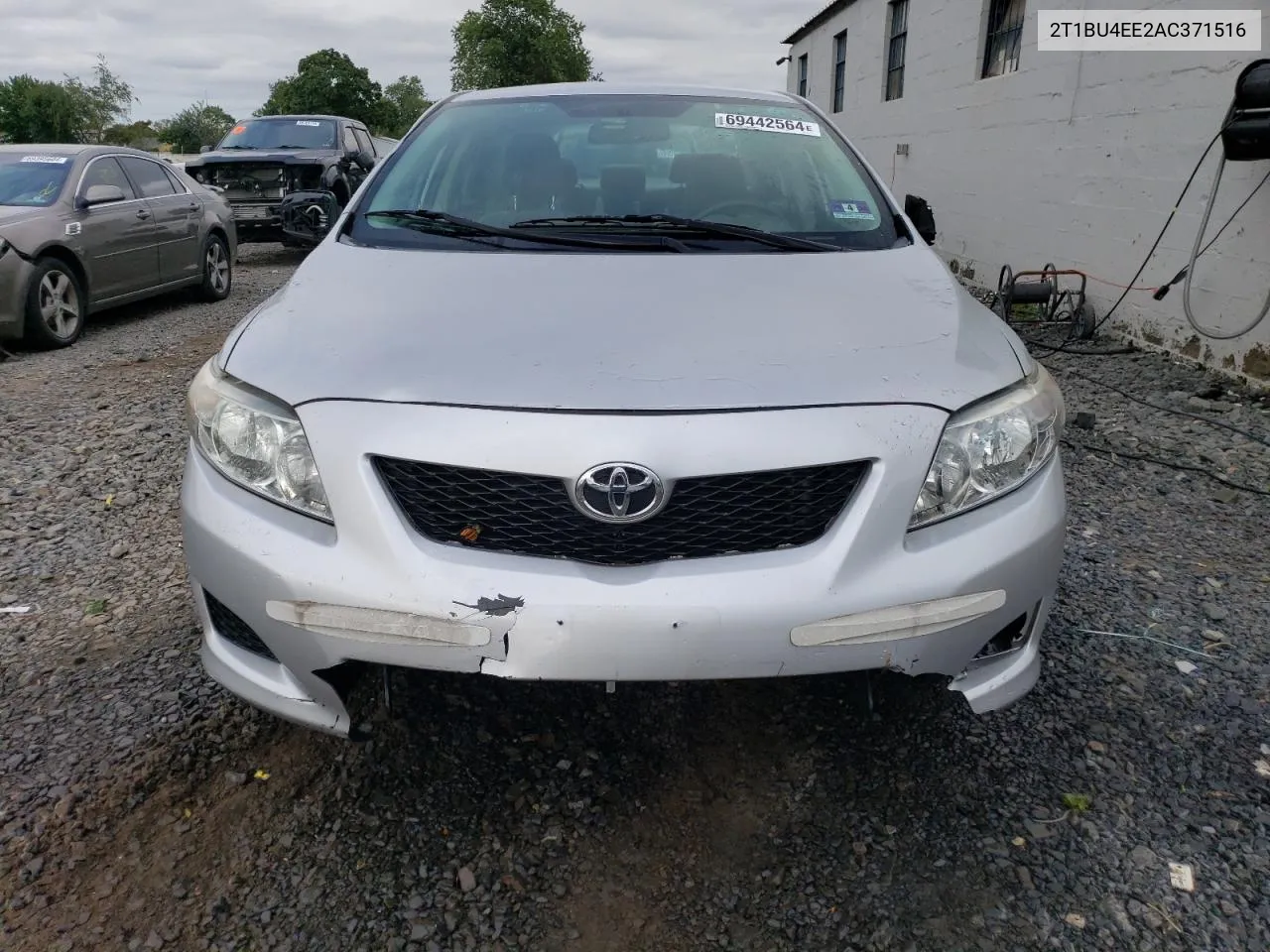 2010 Toyota Corolla Base VIN: 2T1BU4EE2AC371516 Lot: 69442564