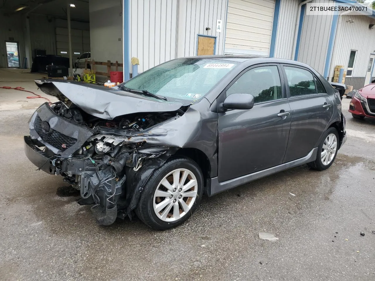 2010 Toyota Corolla Base VIN: 2T1BU4EE3AC470071 Lot: 69444994