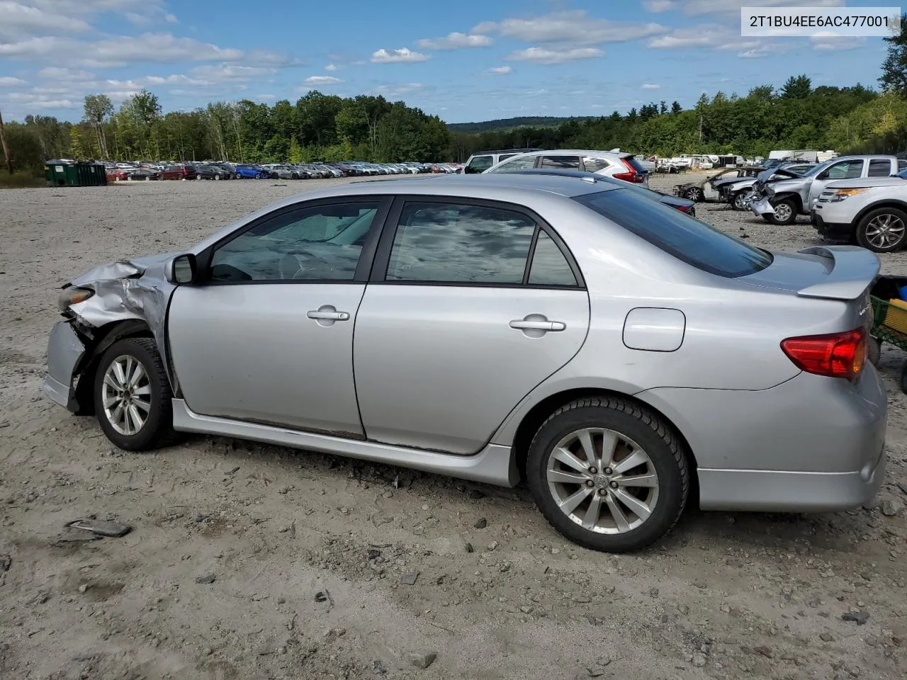 2010 Toyota Corolla Base VIN: 2T1BU4EE6AC477001 Lot: 69514524