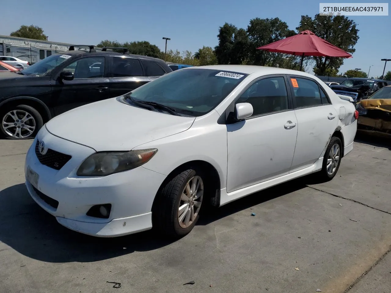 2010 Toyota Corolla Base VIN: 2T1BU4EE6AC437971 Lot: 69660024