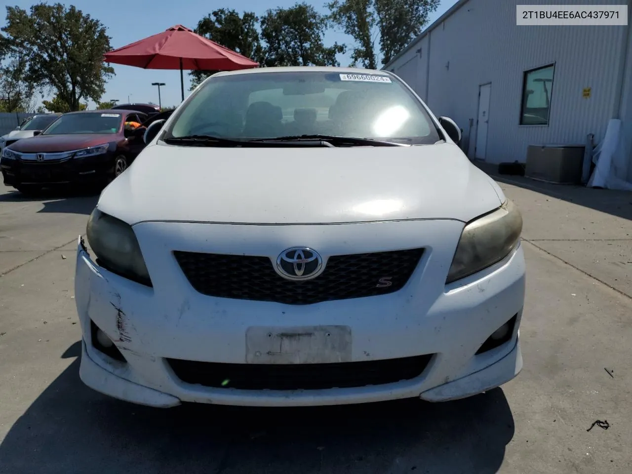 2010 Toyota Corolla Base VIN: 2T1BU4EE6AC437971 Lot: 69660024