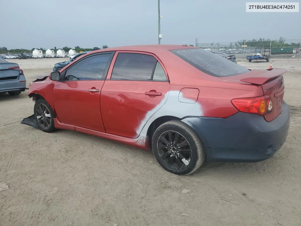 2010 Toyota Corolla Base VIN: 2T1BU4EE3AC474251 Lot: 69757714