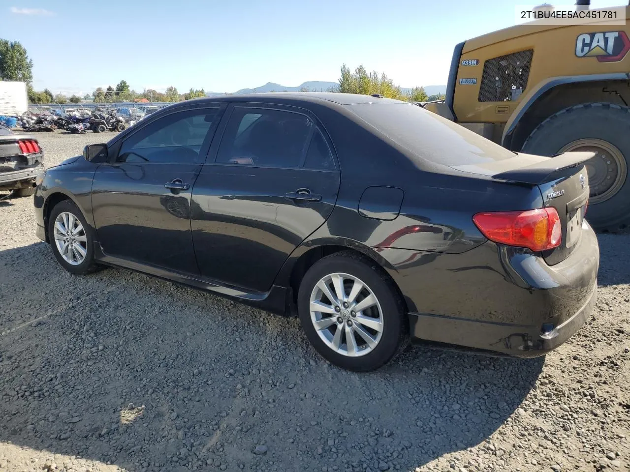 2010 Toyota Corolla Base VIN: 2T1BU4EE5AC451781 Lot: 69799674