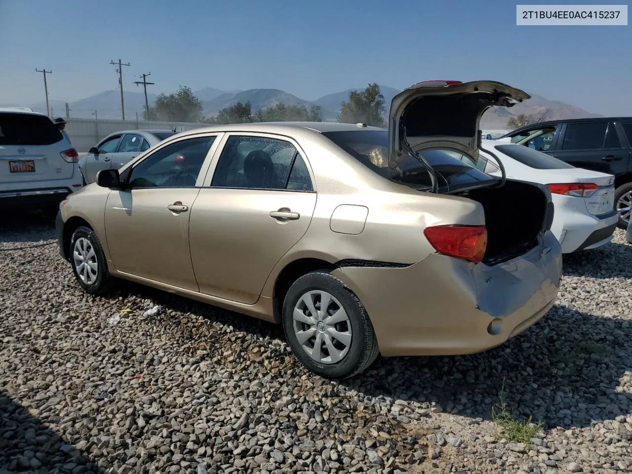 2010 Toyota Corolla Base VIN: 2T1BU4EE0AC415237 Lot: 69947134