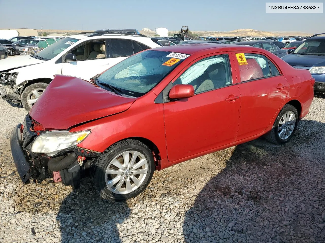 2010 Toyota Corolla Base VIN: 1NXBU4EE3AZ336837 Lot: 70142194