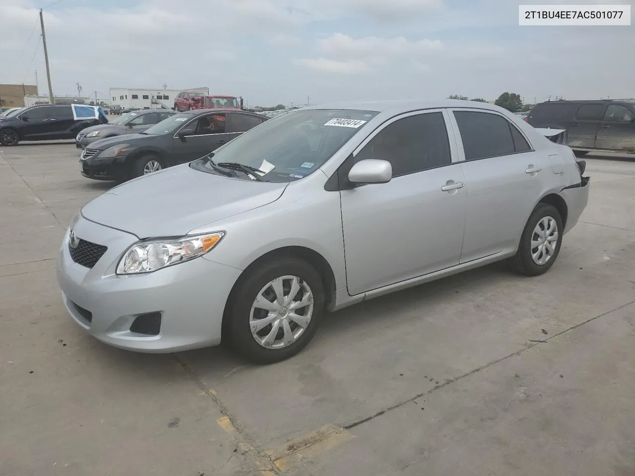 2010 Toyota Corolla Base VIN: 2T1BU4EE7AC501077 Lot: 70403414