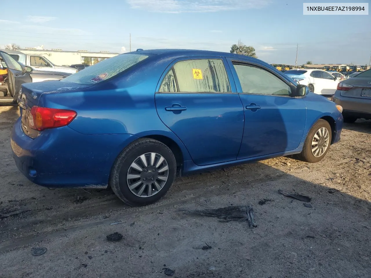 2010 Toyota Corolla Base VIN: 1NXBU4EE7AZ198994 Lot: 70587694