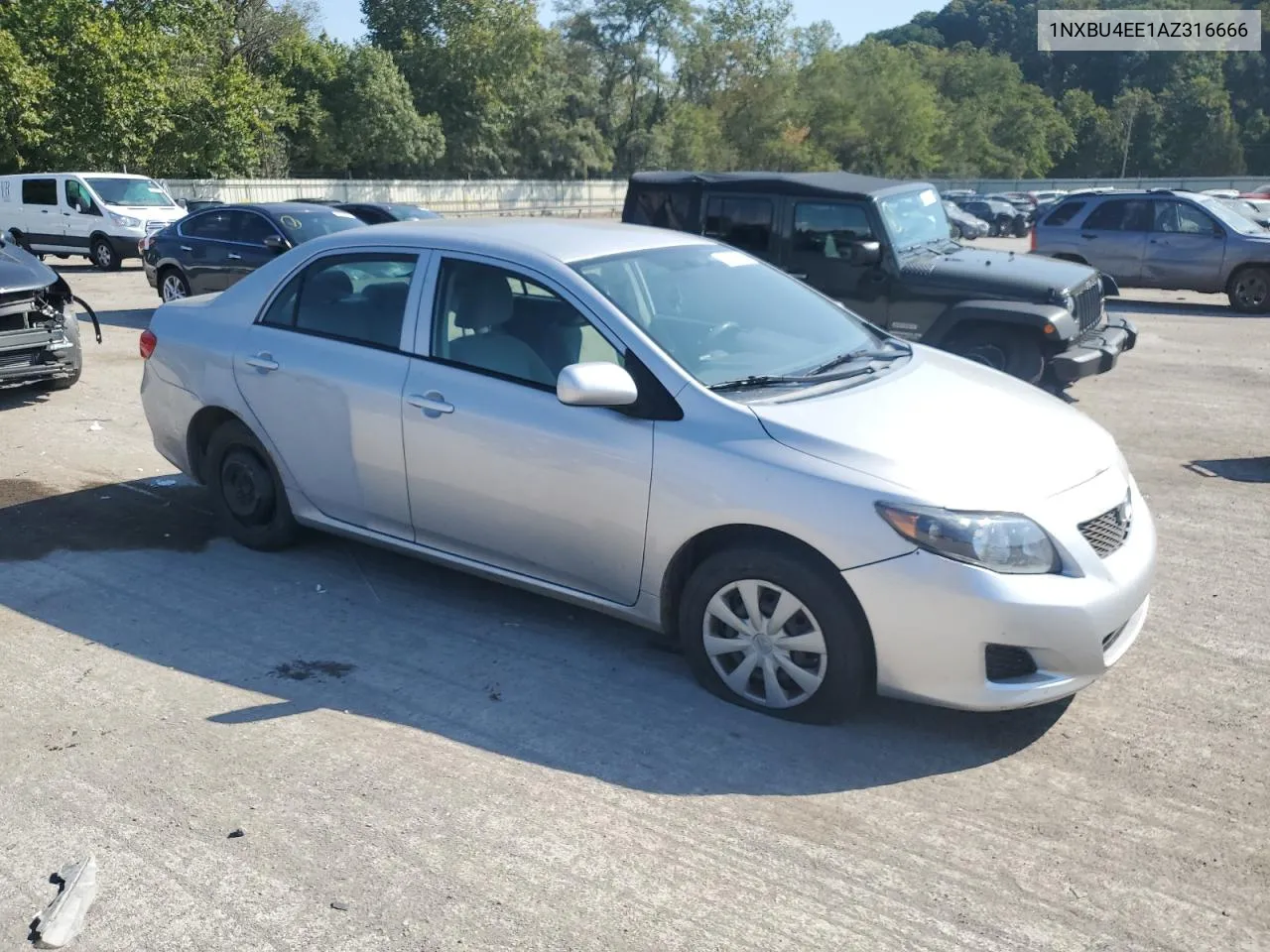 2010 Toyota Corolla Base VIN: 1NXBU4EE1AZ316666 Lot: 70656314