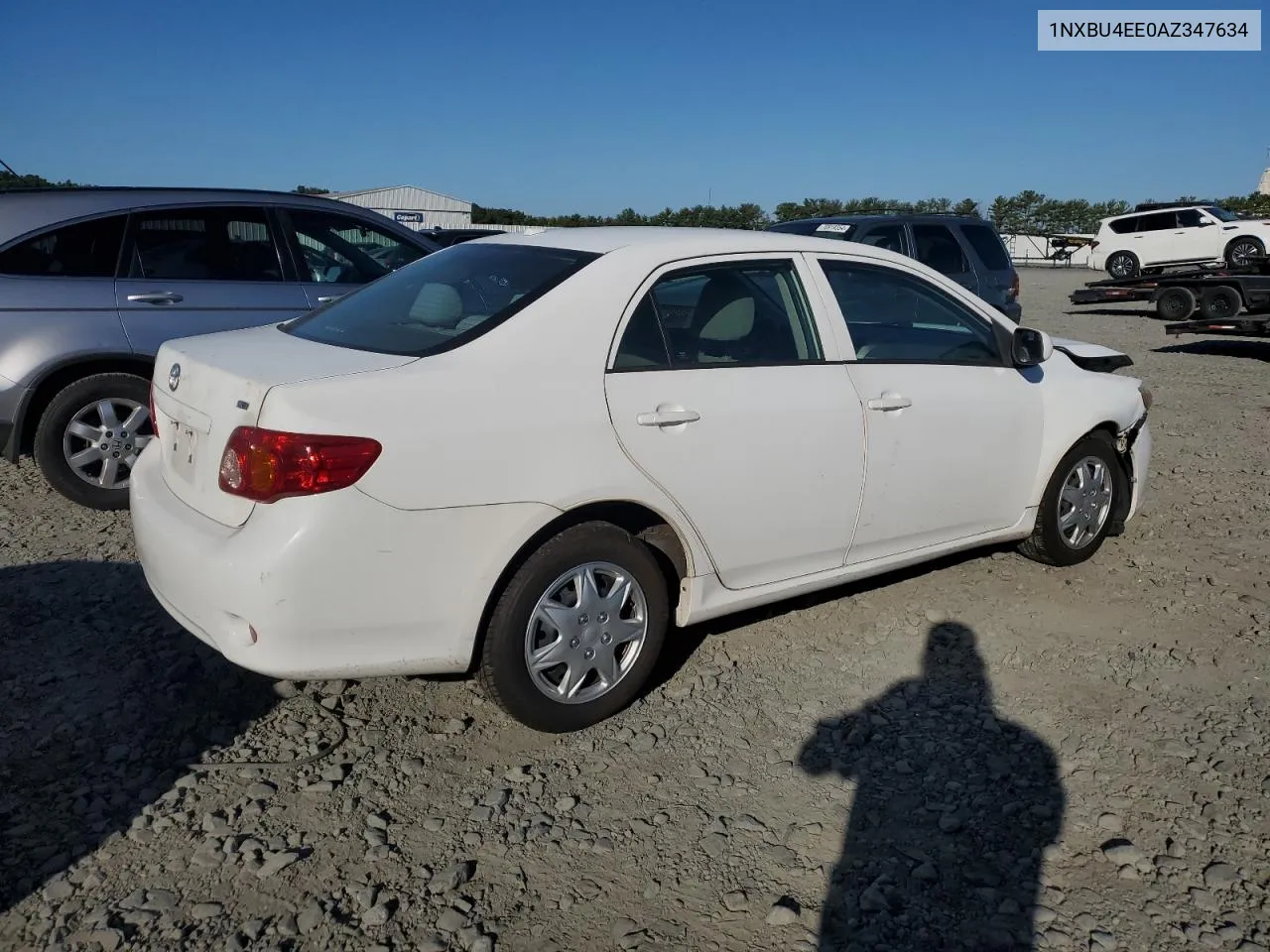 2010 Toyota Corolla Base VIN: 1NXBU4EE0AZ347634 Lot: 70846514