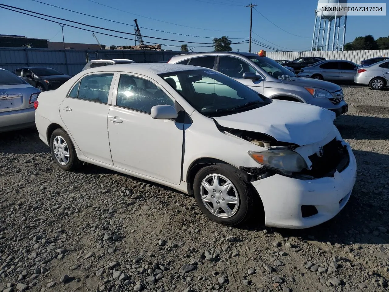 1NXBU4EE0AZ347634 2010 Toyota Corolla Base