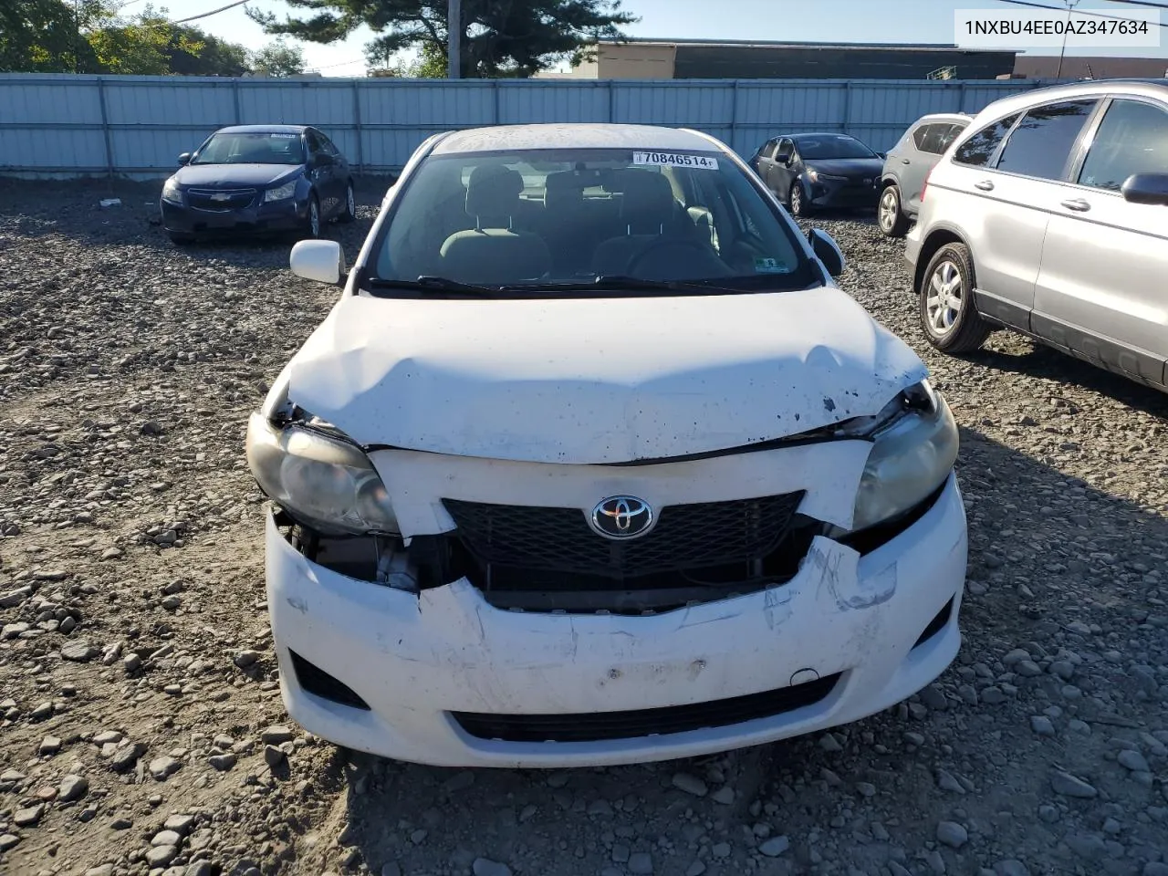 2010 Toyota Corolla Base VIN: 1NXBU4EE0AZ347634 Lot: 70846514