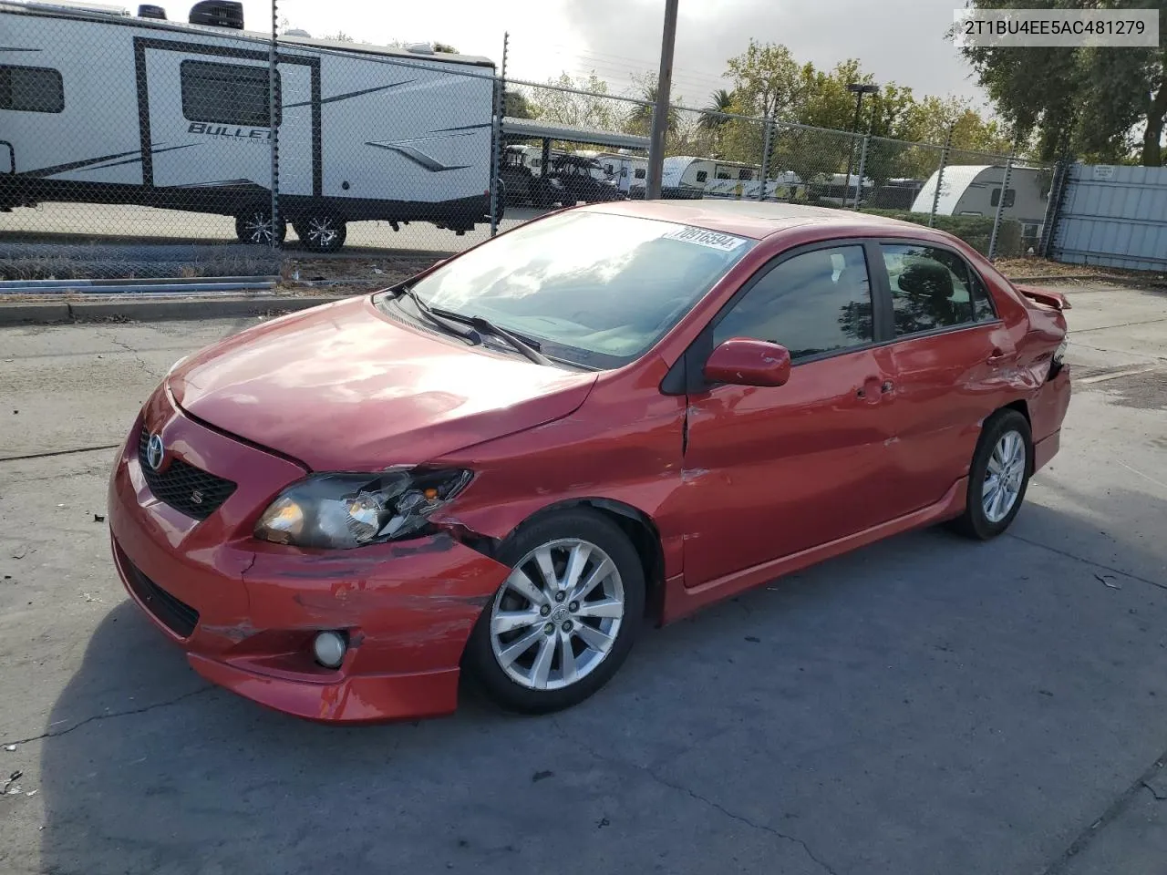 2010 Toyota Corolla Base VIN: 2T1BU4EE5AC481279 Lot: 70916594