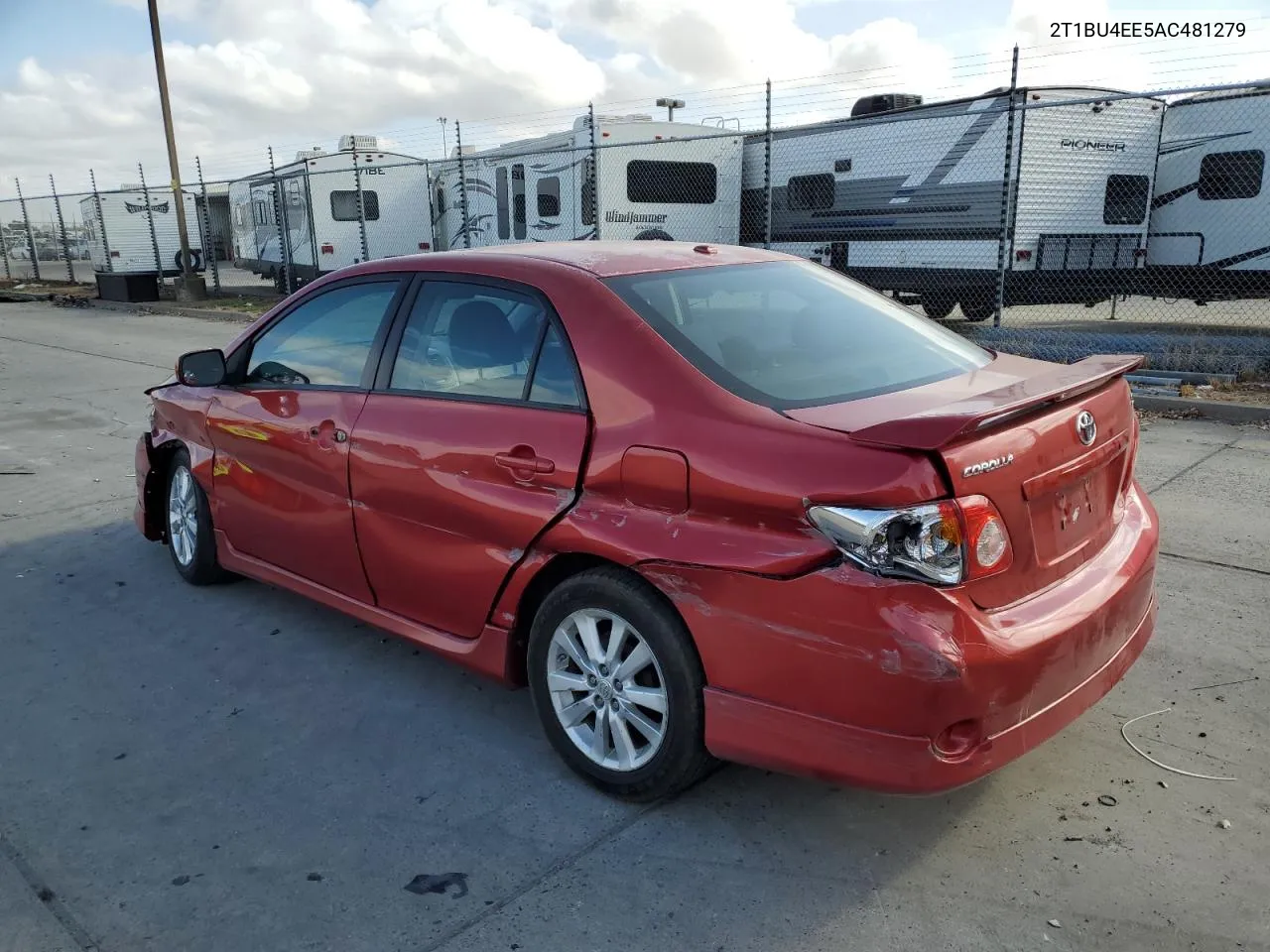 2010 Toyota Corolla Base VIN: 2T1BU4EE5AC481279 Lot: 70916594