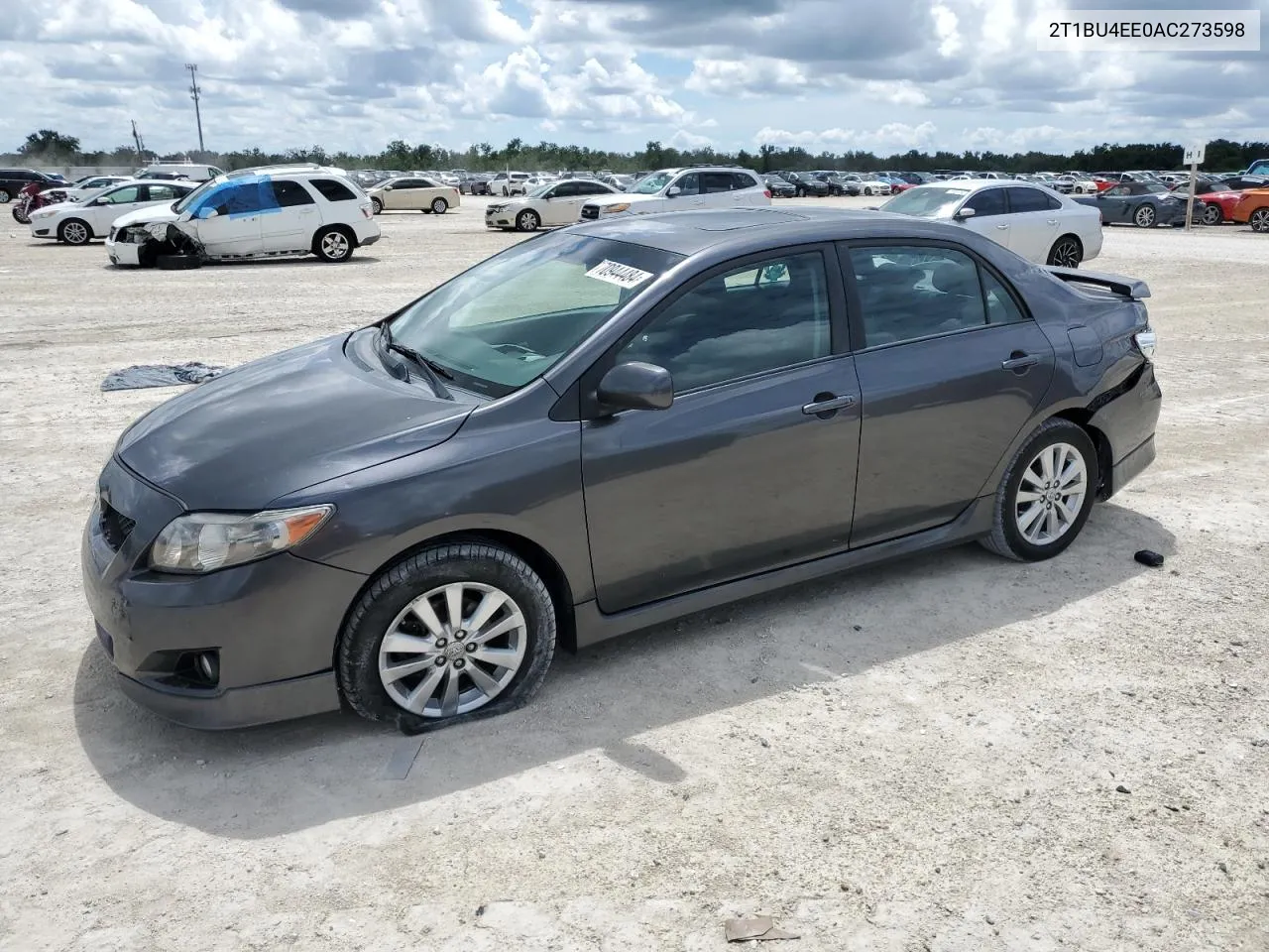 2010 Toyota Corolla Base VIN: 2T1BU4EE0AC273598 Lot: 70944484