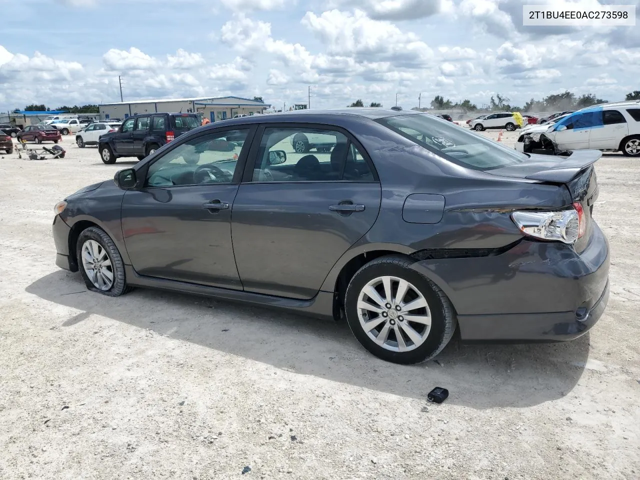 2010 Toyota Corolla Base VIN: 2T1BU4EE0AC273598 Lot: 70944484