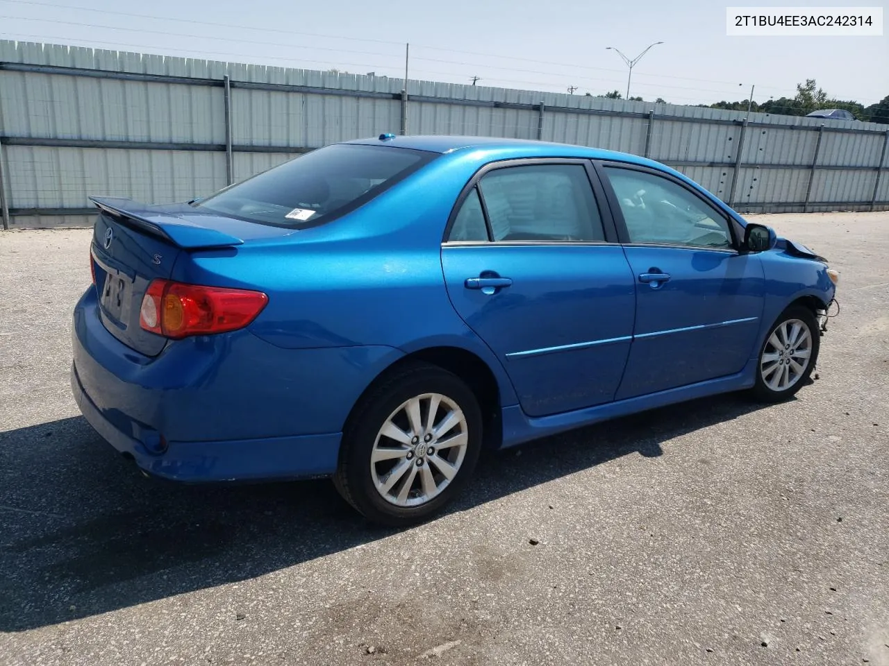 2010 Toyota Corolla Base VIN: 2T1BU4EE3AC242314 Lot: 71003834