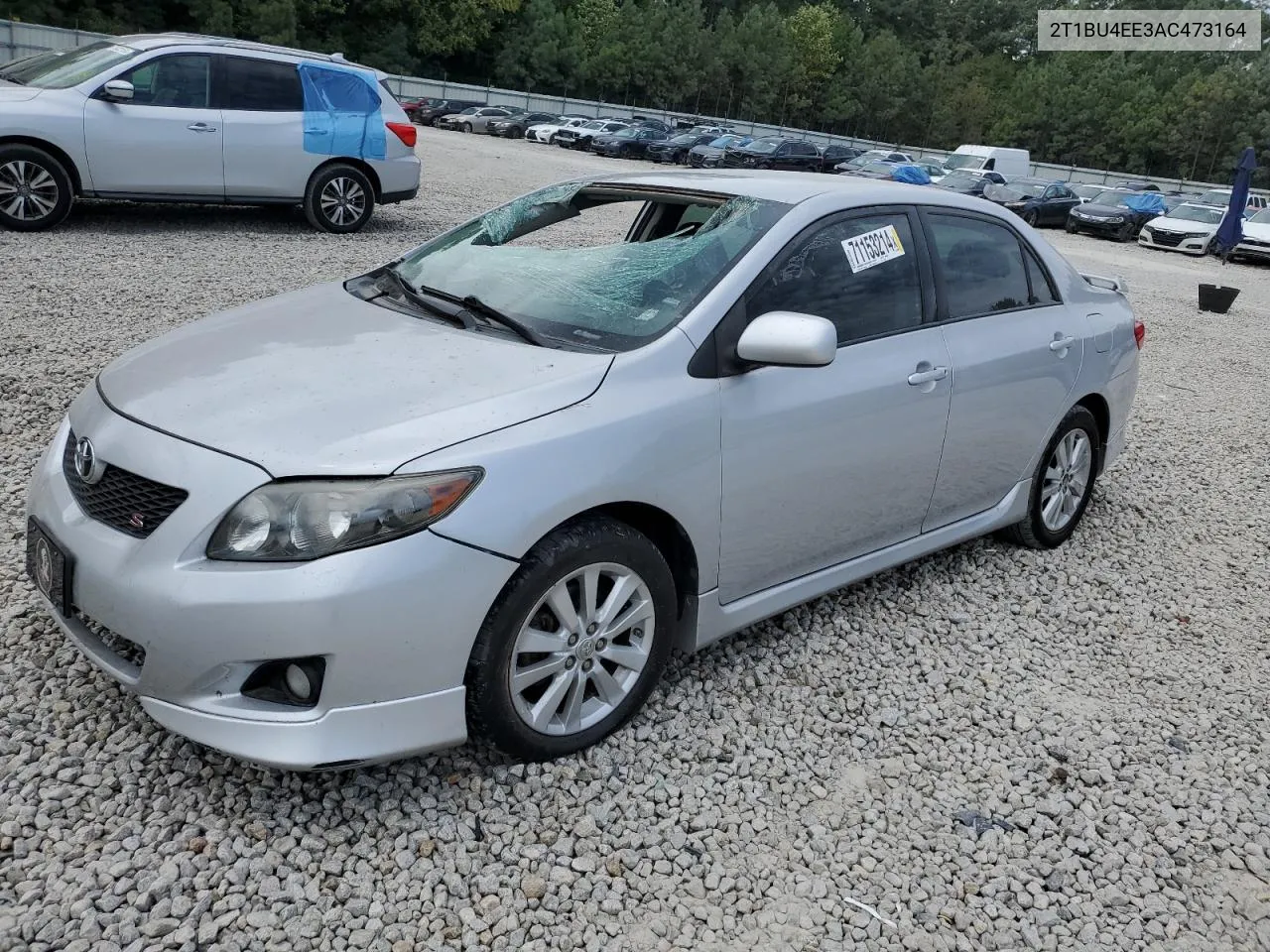 2010 Toyota Corolla Base VIN: 2T1BU4EE3AC473164 Lot: 71153214