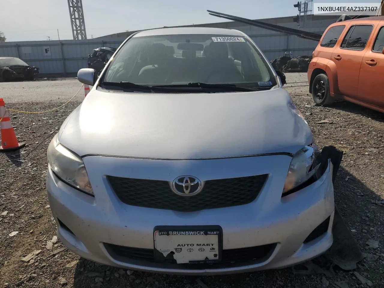 2010 Toyota Corolla Base VIN: 1NXBU4EE4AZ337107 Lot: 71350024