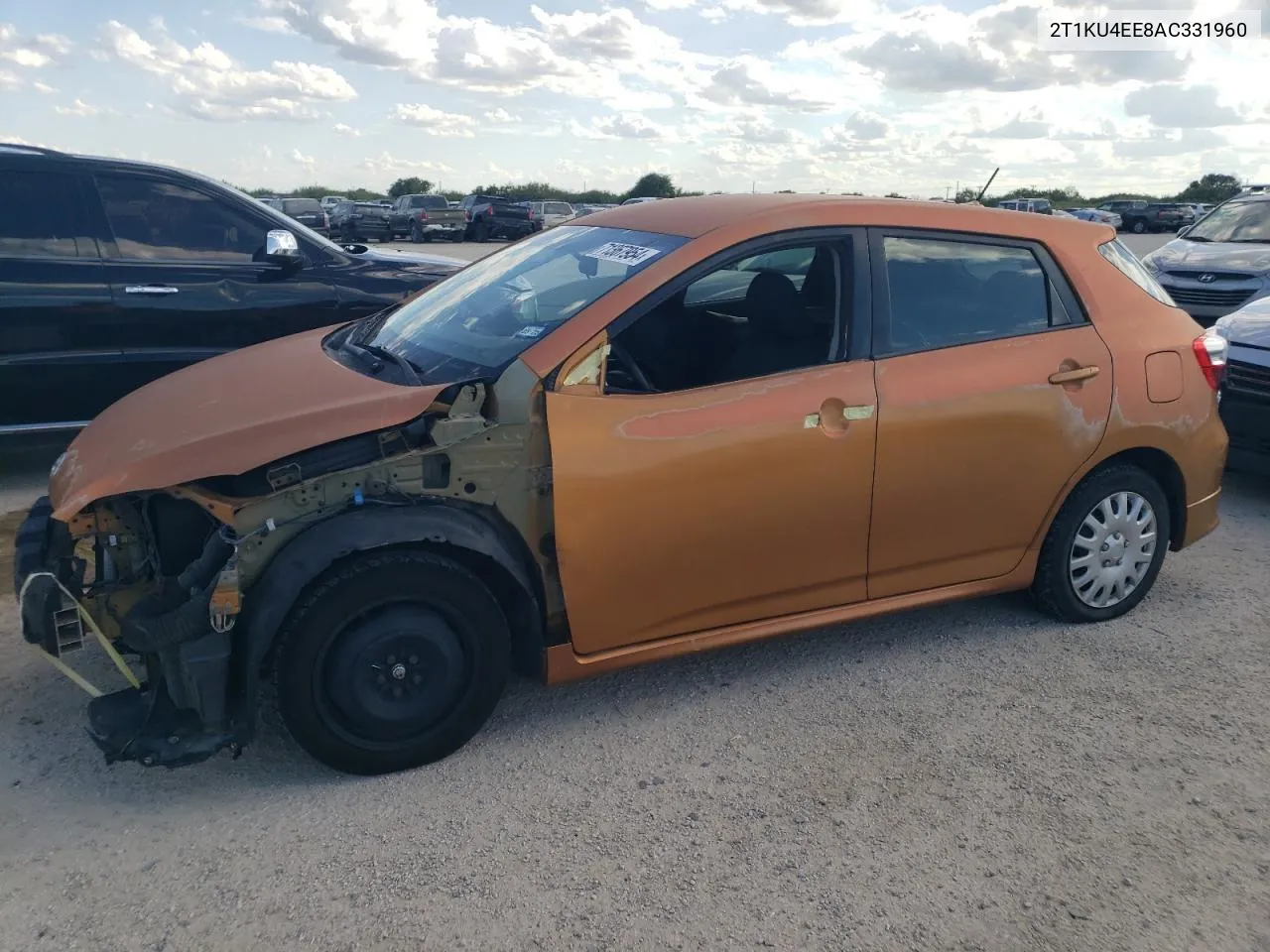 2010 Toyota Corolla Matrix VIN: 2T1KU4EE8AC331960 Lot: 71367954