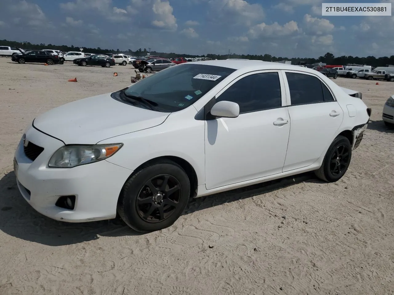 2010 Toyota Corolla Base VIN: 2T1BU4EEXAC530881 Lot: 71431344