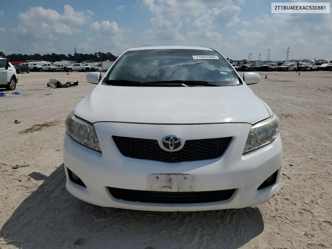 2010 Toyota Corolla Base VIN: 2T1BU4EEXAC530881 Lot: 71431344