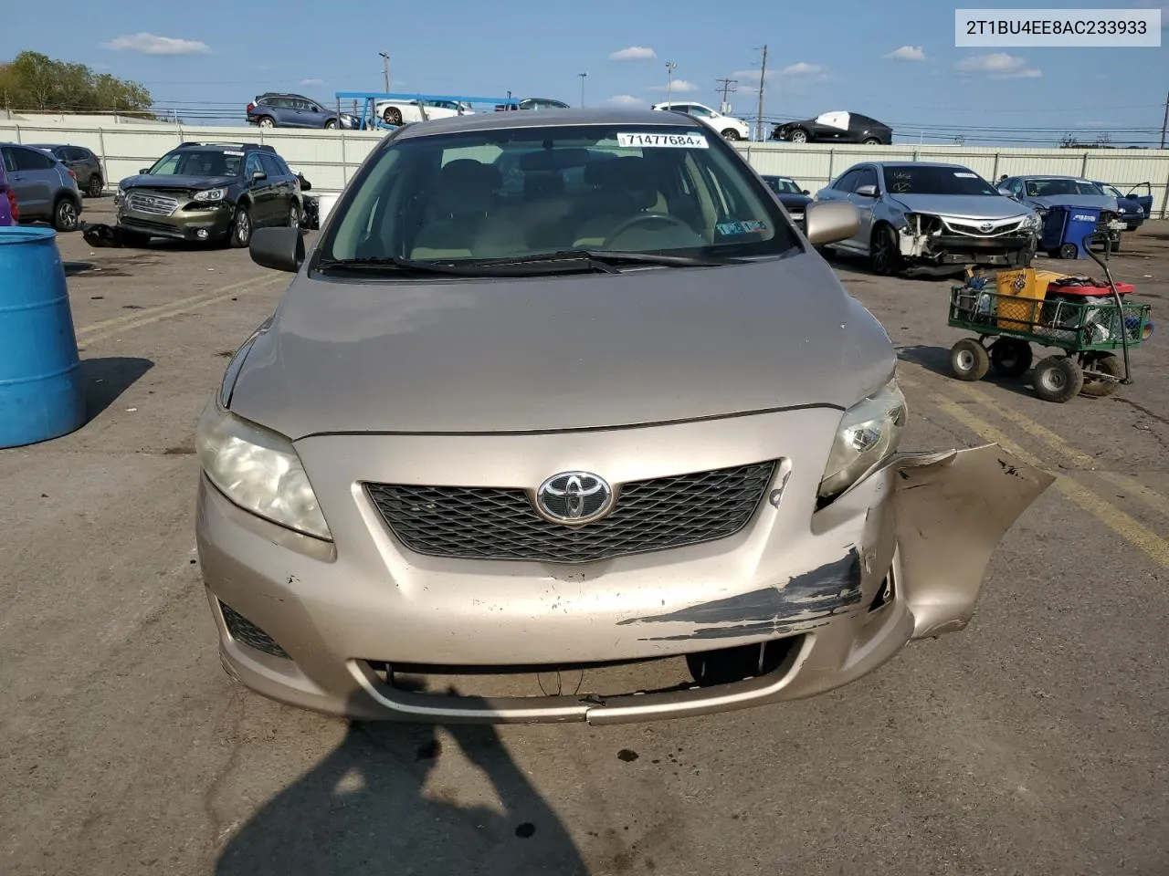 2010 Toyota Corolla Base VIN: 2T1BU4EE8AC233933 Lot: 71477684