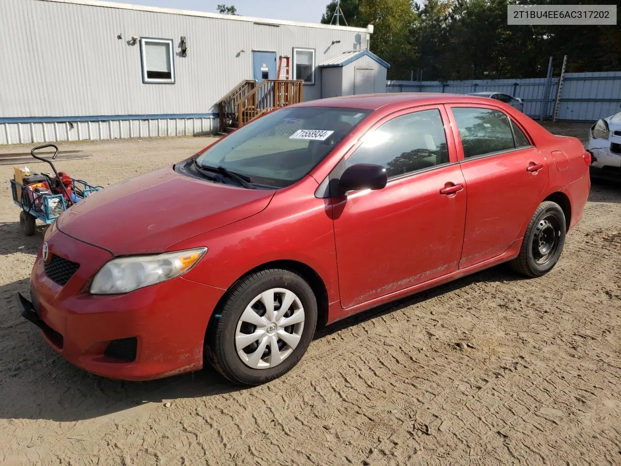 2010 Toyota Corolla Base VIN: 2T1BU4EE6AC317202 Lot: 71558934