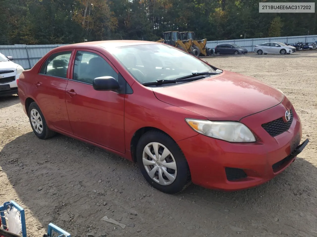 2010 Toyota Corolla Base VIN: 2T1BU4EE6AC317202 Lot: 71558934