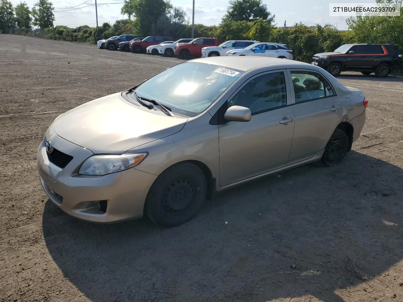 2010 Toyota Corolla Base VIN: 2T1BU4EE6AC293709 Lot: 71561714