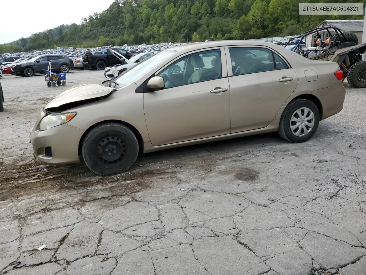 2010 Toyota Corolla Base VIN: 2T1BU4EE7AC504321 Lot: 71568064