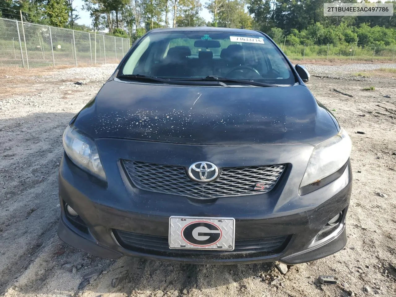 2010 Toyota Corolla Base VIN: 2T1BU4EE3AC497786 Lot: 71633714