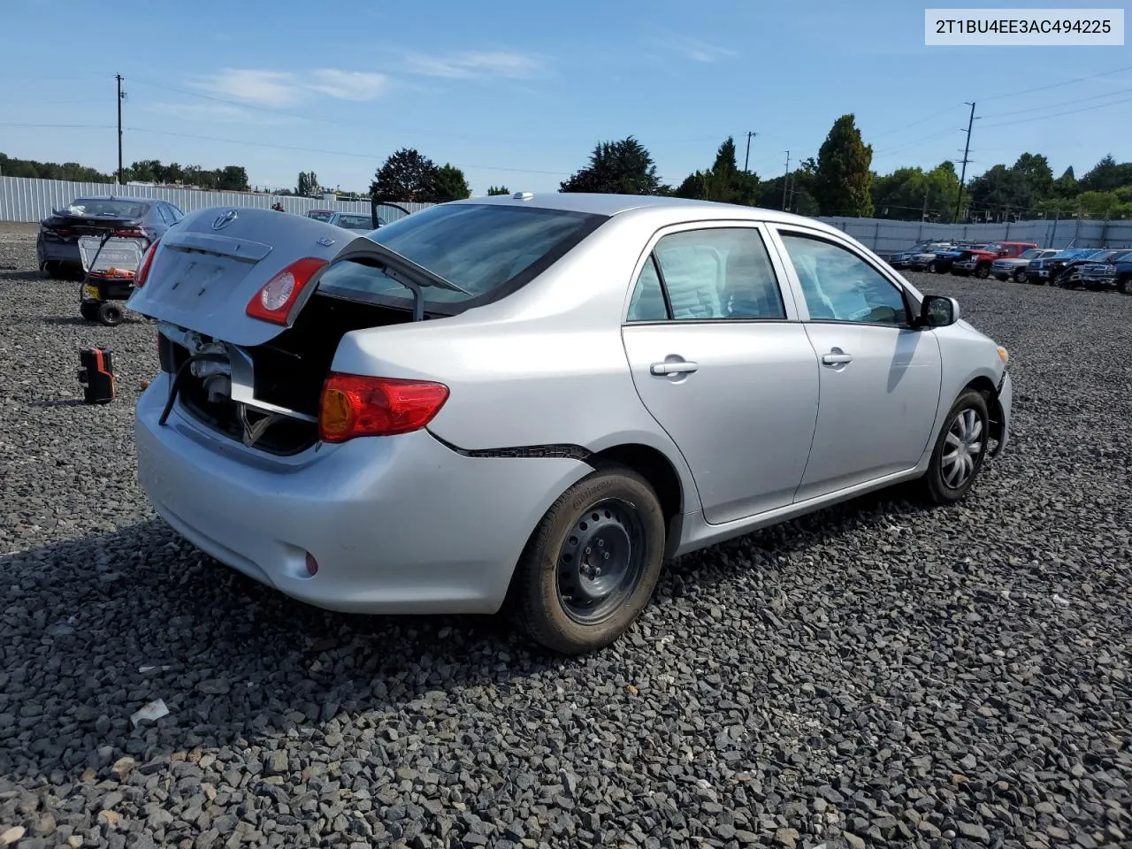 2010 Toyota Corolla Base VIN: 2T1BU4EE3AC494225 Lot: 71652234