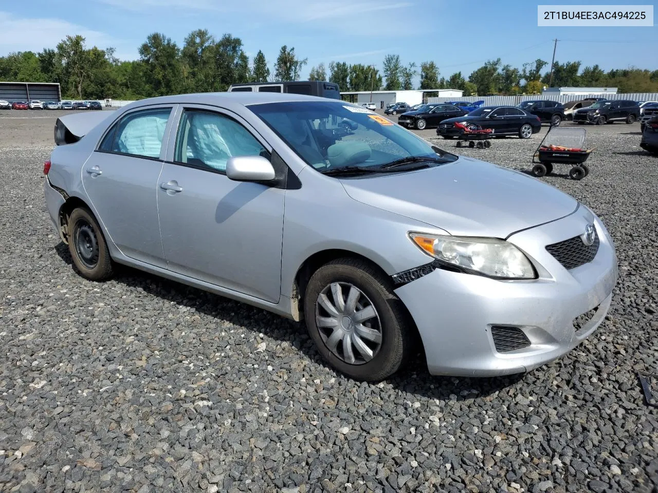 2010 Toyota Corolla Base VIN: 2T1BU4EE3AC494225 Lot: 71652234