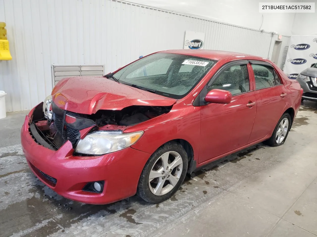 2010 Toyota Corolla Base VIN: 2T1BU4EE1AC517582 Lot: 71663834