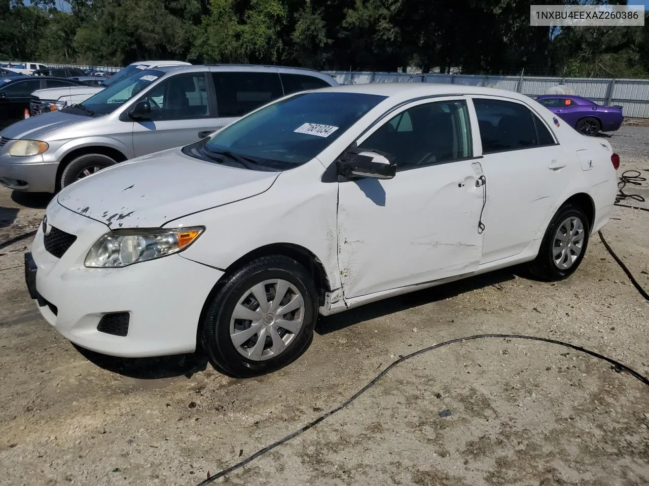 2010 Toyota Corolla Base VIN: 1NXBU4EEXAZ260386 Lot: 71681034