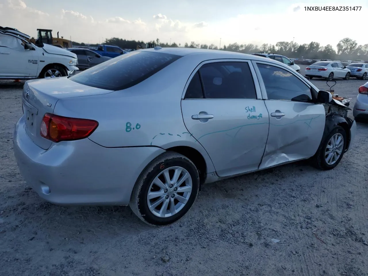 2010 Toyota Corolla Base VIN: 1NXBU4EE8AZ351477 Lot: 71745144