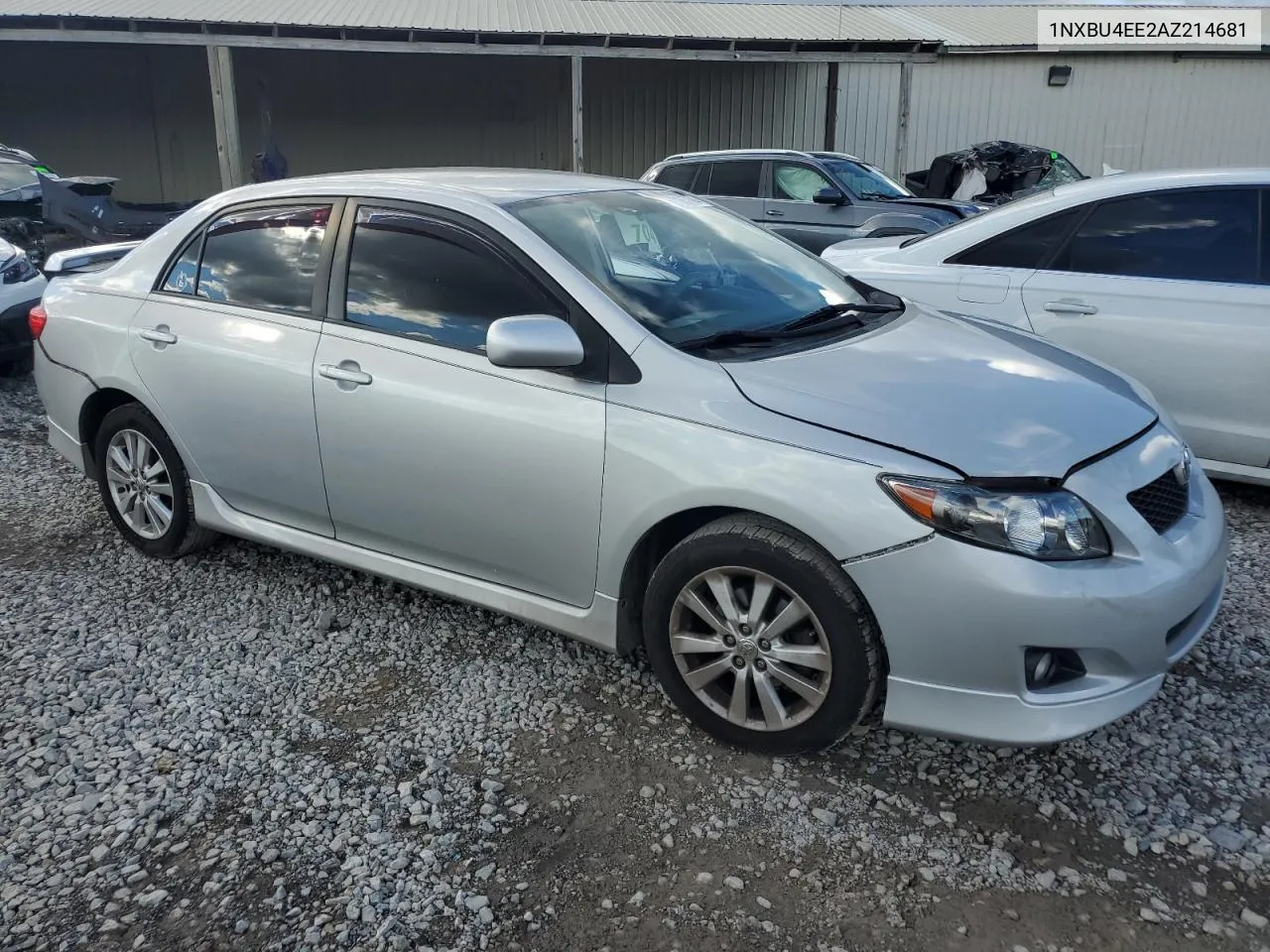 2010 Toyota Corolla Base VIN: 1NXBU4EE2AZ214681 Lot: 71857684