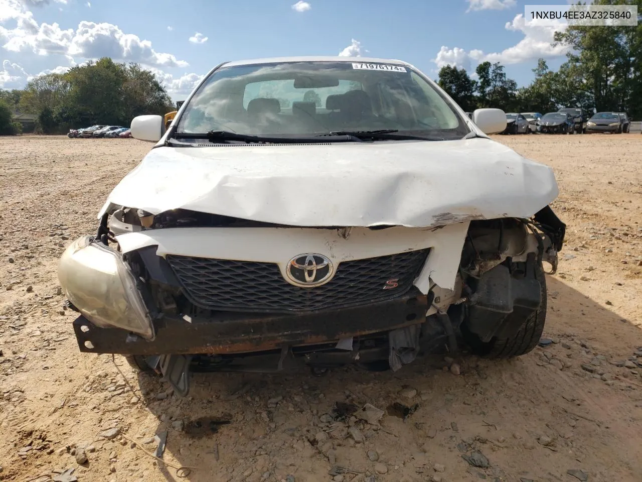 2010 Toyota Corolla Base VIN: 1NXBU4EE3AZ325840 Lot: 71976174