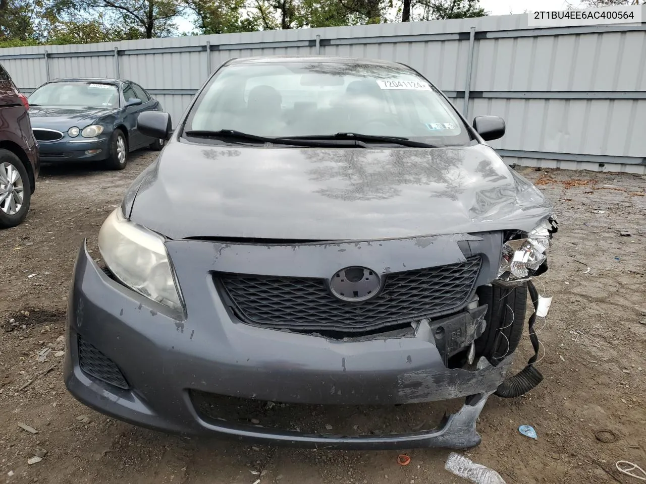 2010 Toyota Corolla Base VIN: 2T1BU4EE6AC400564 Lot: 72041124