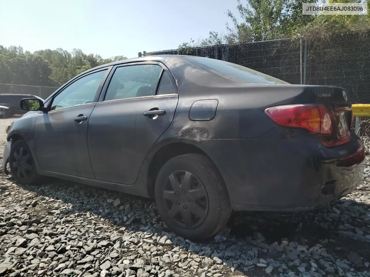 2010 Toyota Corolla Base VIN: JTDBU4EE6AJ083096 Lot: 72042274