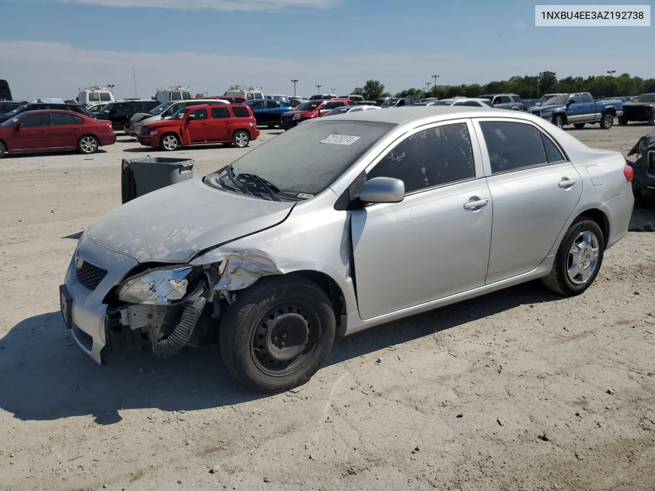 2010 Toyota Corolla Base VIN: 1NXBU4EE3AZ192738 Lot: 72128274