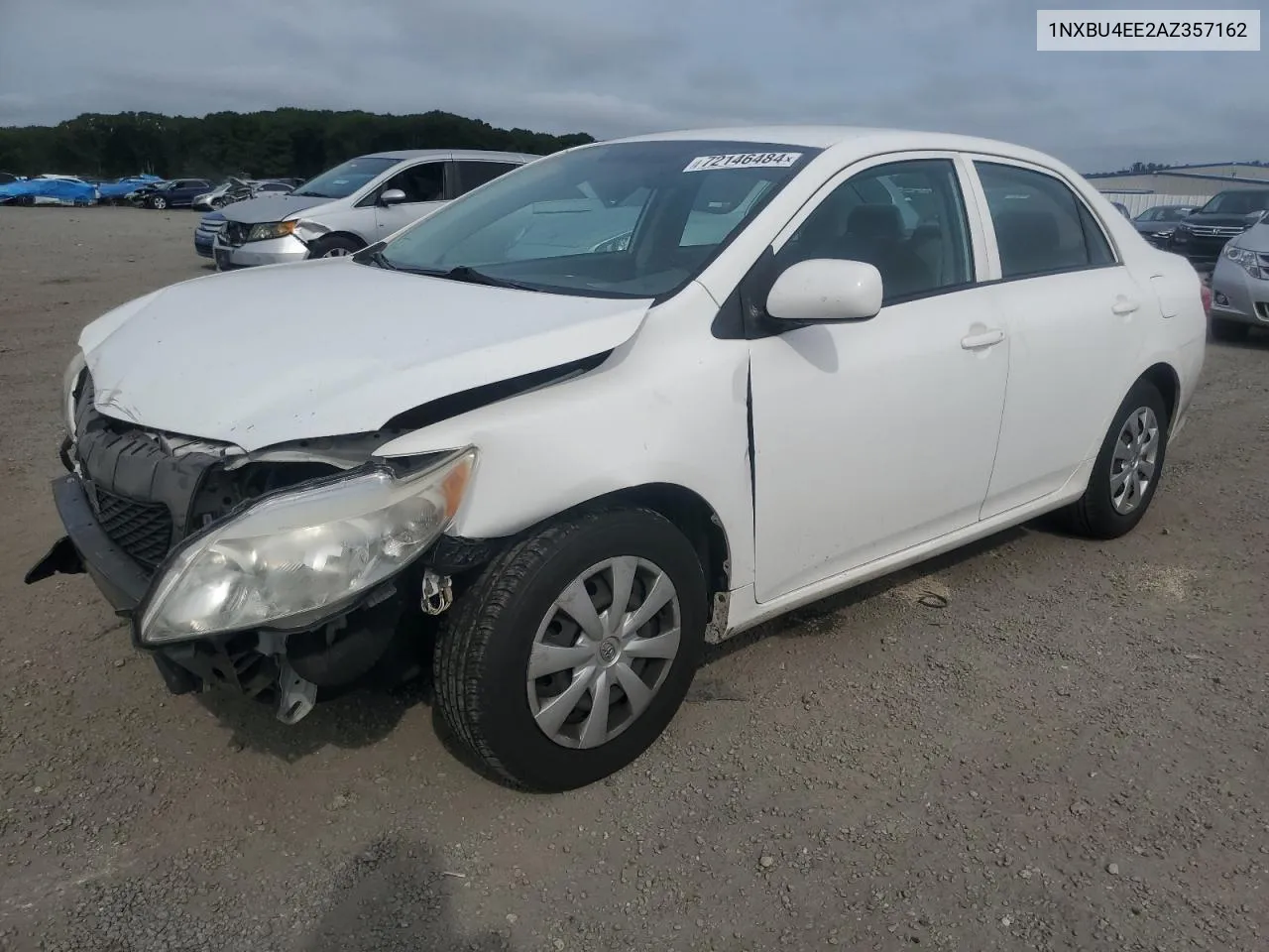 2010 Toyota Corolla Base VIN: 1NXBU4EE2AZ357162 Lot: 72146484