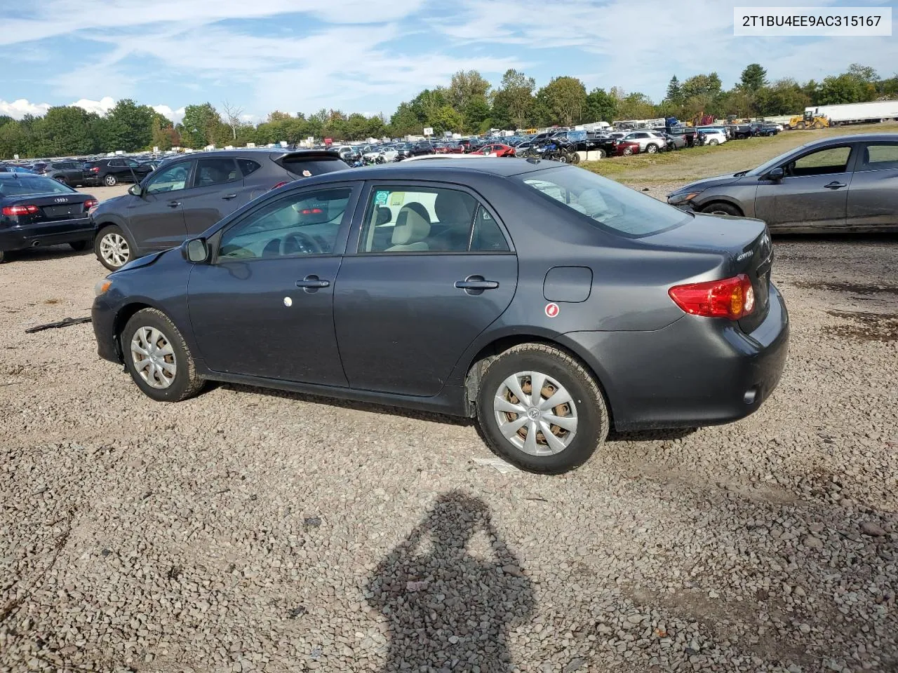 2010 Toyota Corolla Base VIN: 2T1BU4EE9AC315167 Lot: 72177974