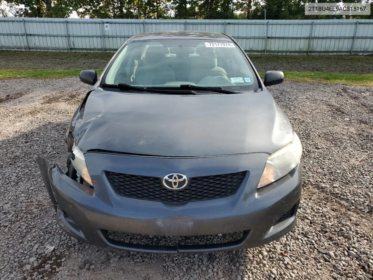 2T1BU4EE9AC315167 2010 Toyota Corolla Base