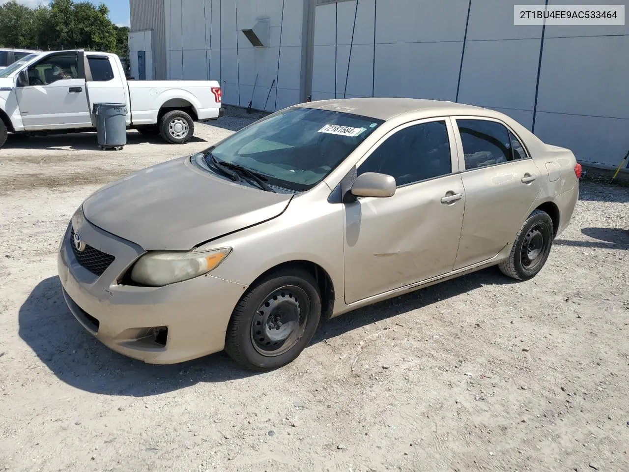 2010 Toyota Corolla Base VIN: 2T1BU4EE9AC533464 Lot: 72181584