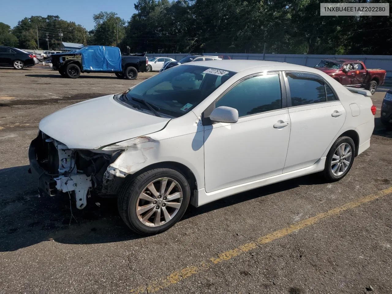 2010 Toyota Corolla Base VIN: 1NXBU4EE1AZ202280 Lot: 72276194