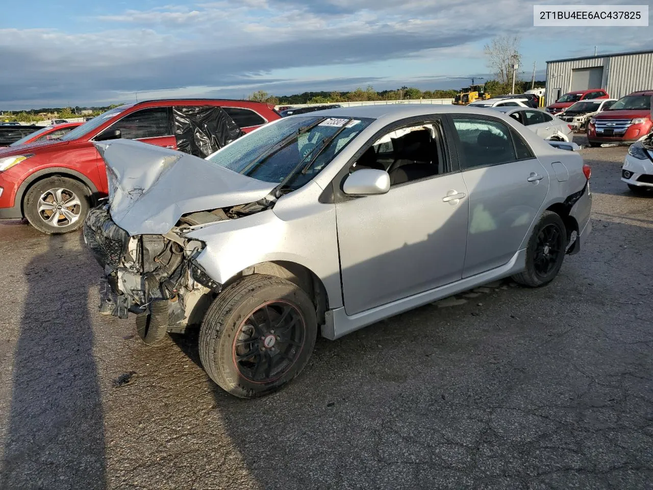 2010 Toyota Corolla Base VIN: 2T1BU4EE6AC437825 Lot: 72330184