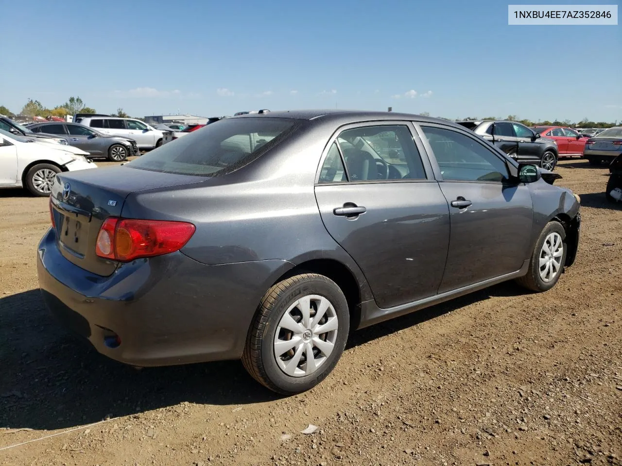 2010 Toyota Corolla Base VIN: 1NXBU4EE7AZ352846 Lot: 72330434