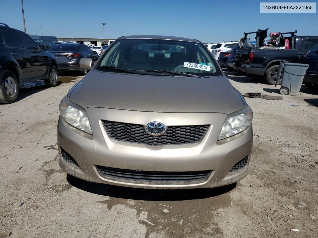 2010 Toyota Corolla Base VIN: 1NXBU4EE0AZ321065 Lot: 72336894